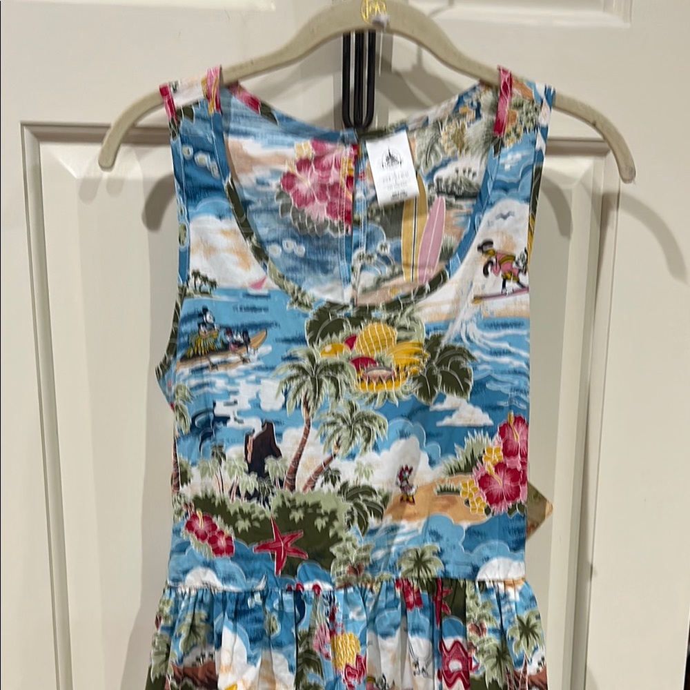 Disney Tropical Print Sleeveless Dress
